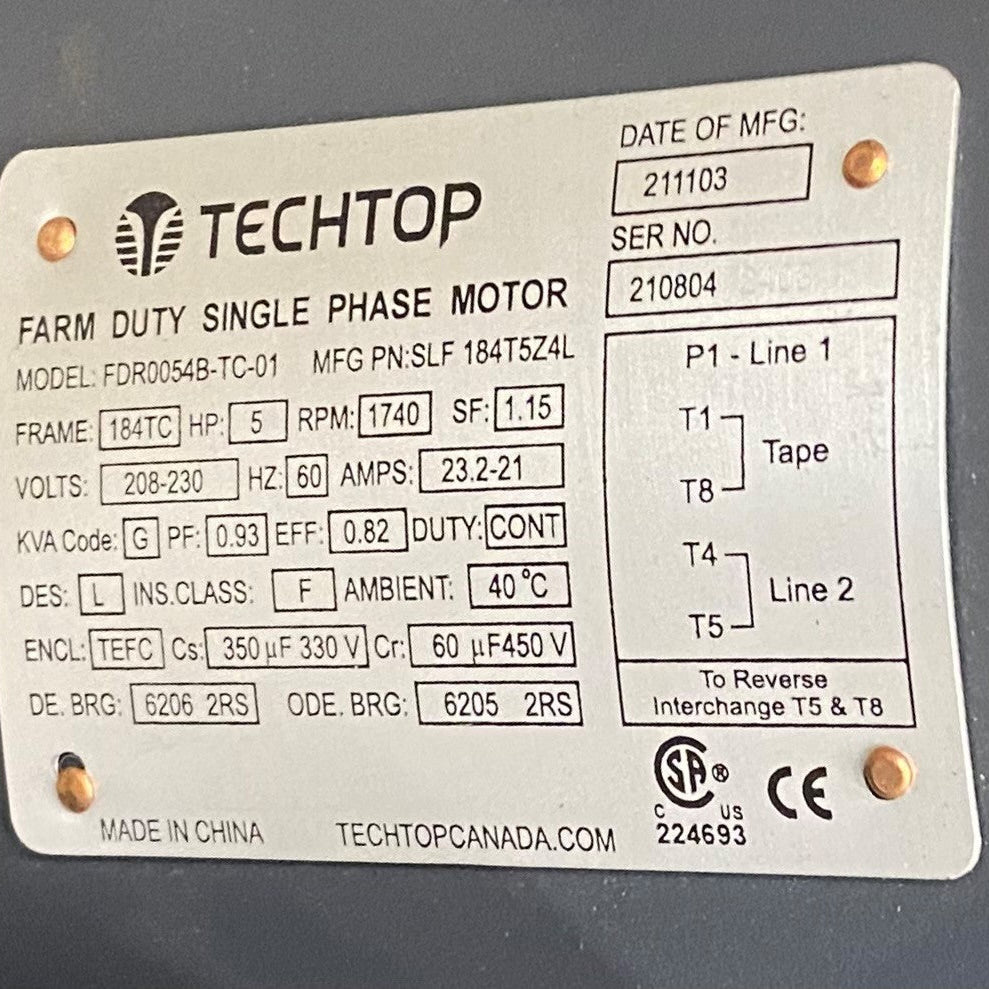SW150 Single Phase Motor